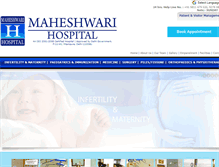 Tablet Screenshot of maheshwarihospital.com